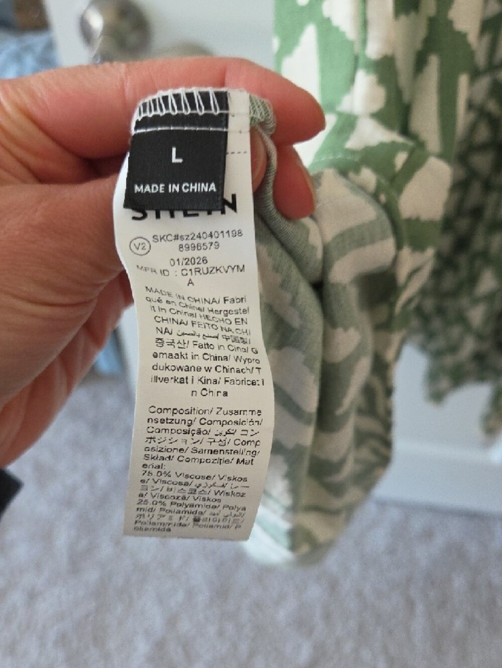 Green and White Tie-Strap Maxi Dress - Picture 3 of 3